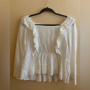 Meadow Rue by Anthropologie Lace long-sleeves Top, Size US:2